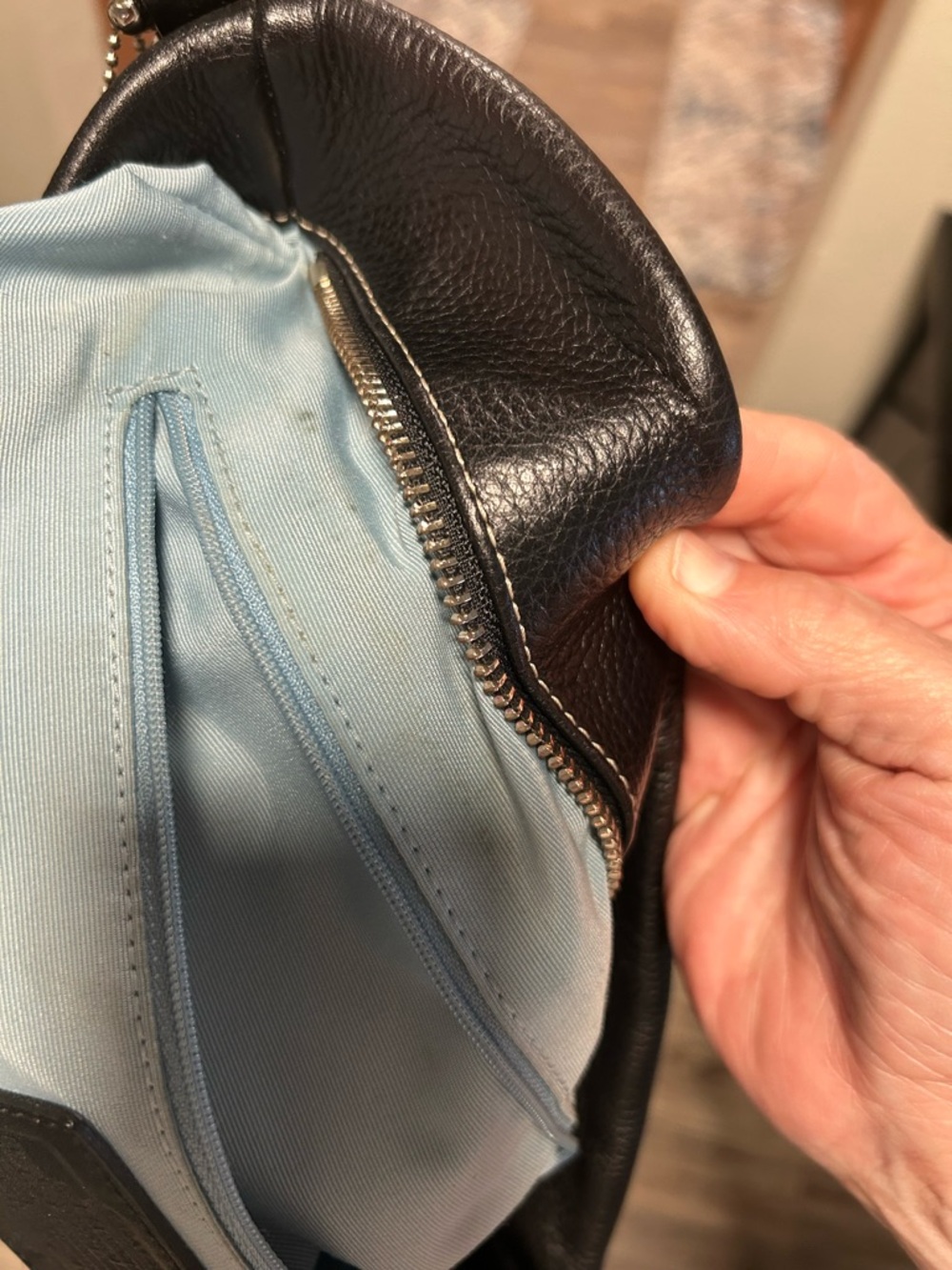 Coach❤️Y2K Black Leather Hobo Converter Shoulder/Crossbody Bag with Pink Scarf - Picture 14 of 16